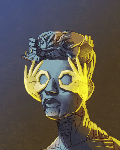 Person sitting in front of computer